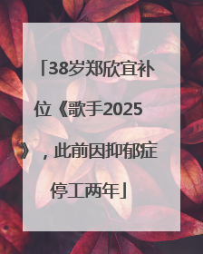38岁郑欣宜补位《歌手2025》，此前因抑郁症停工两年