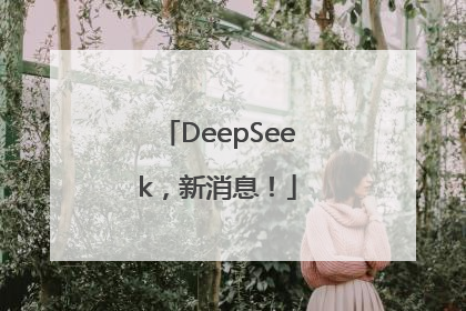 DeepSeek，新消息！